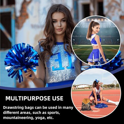 Cheer Drawstring Backpack Cheerleading Drawstring Bag Cheer Accessories Gifts for Cheerleaders (RoseRed,1 Pcs) in Saudi Arabia
