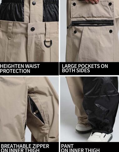 Women Snowboard Pants Snow Super Baggy Insulated Winterproof Waterproof Loose Ski Pants Outdoor in Saudi Arabia