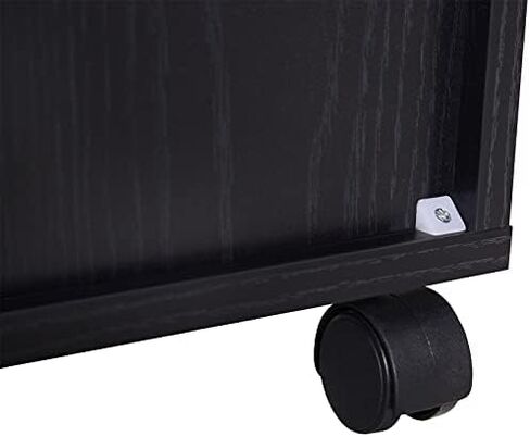 HOMCOM 3 Drawer Mobile File Cabinet, Rolling Printer Stand, Vertical Filing Cabinet, Brown Wood Grain in Kuwait