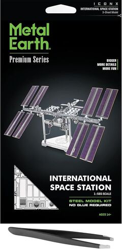 Metal Earth Fascinations Premium Series International Space Station 3D Metal Model Kit Bundle with Tweezers in Saudi Arabia
