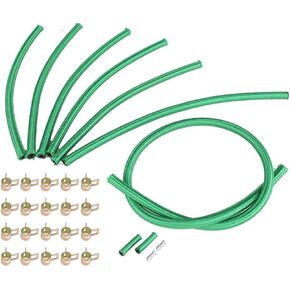 Premium Viton Diesel Return Line Kit Fit for GM 6.2L 6.5L, Diesel Return Line Kit with line clamps