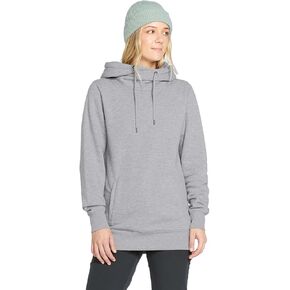 Volcom Women's Standard Tower Hooded Fleece Sweatshirt, Black S4