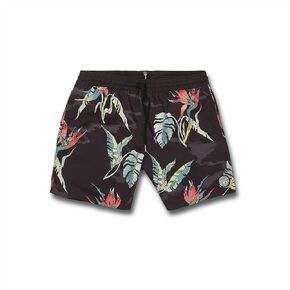 Volcom Men's Standard 17-inch Elastic Waist Surf Swim Trunks, Beach Bunch Maliblue, Large