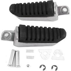 Aramox Motorcycle Footpeg, Motorcycle Foot Peg Rear Left+Right Footrest Pedal Fit for Suzuki HAYABUSA GSX1300R 2008‑2011