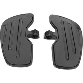 Pair of Motorcycle Floorboard, Motorcycle Rear Foot Pegs Anti slip Motorcycle Rear Footboard With Rubber Footboard Pad for Indian Scout Sixty Bobber 2015‑2021(Black)