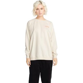 Volcom Women's Stone Magic Boyfriend Crew Fleece Sweatshirt, Clay, Small