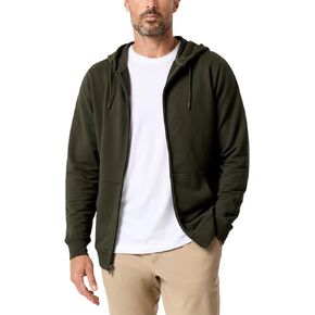 INTO THE AM Premium Zip Up Hoodies for Men S - 4XL Casual Lightweight Fitted Full Zip Sweatshirt