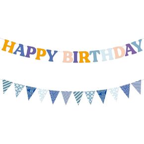 SMENGGIL Pandas Themed Birthday Party Decoration Supplies Green Black Happy Birthday Banner Sign Paper Birthday Banner Bunting for Boys Girls Kids Babys Children's Birthday Decorations