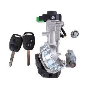 Ignition Switch Cylinder with 2 Keys Compatible with 2005-2010 Hon-da Odyssey Ignition Switch Cylinder Lock Key Door Lock Cylinder Ignition Cylinder Replace 72185-SHJ-A01 06351-SCV-C10