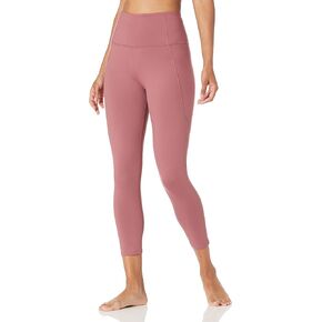 Core 10 Women's All Day Comfort High-Waist Side-Pocket 7/8 Crop Yoga Legging