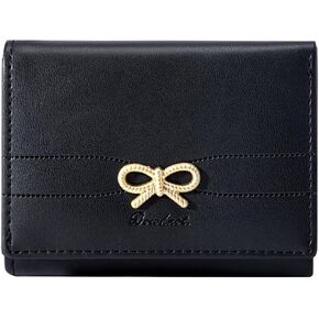Small Wallet Coquette Bow Wallet for Girls Cute Wallet ID Credit Card Holder for Women (PINK)