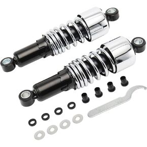 مجموعة ممتصات الصدمات الخلفية من سبورتستر مقاس 10.5 بوصة لخفض الصدمات لدراجات Harley 1980-Up Touring Road King Road Glide Street Glide و1983-Up Sportster 883 & 1200، أسود in Kuwait