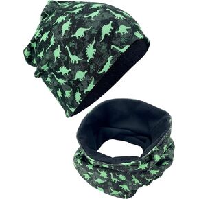 Children Beanie Hat & Loop Tube Scarf Set Spring Summer Fall Winter