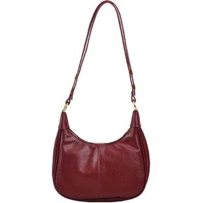 Small Hobo Bags for Women Retro Crescent Shoulder Purse Fall Soft Crossbody Handbag