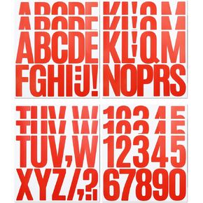3 Inch Letter Stickers, 138 Pieces Self Adhesive Alphabet Number Sticker for Mailbox, House Number and Water Bottle, Waterproof Sticky Vinyl Symbol Stickers for DIY(12 Sheet Black)