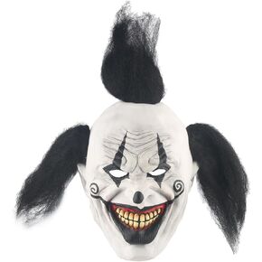 Scary Clown Masks Evil Killer Joker Halloween Adult Mask Cosplay Masquerade Costume Prop(Red)
