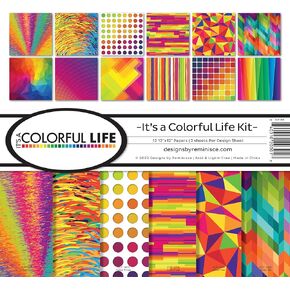 Reminisce It's A Colorful Life Scrapbook Collection Kit