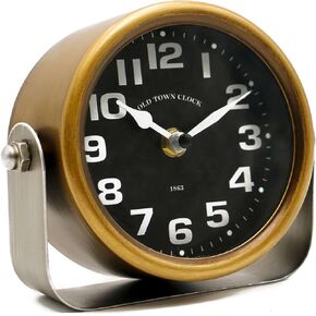 YOUKI Vintage Round Desk Shelf Clocks