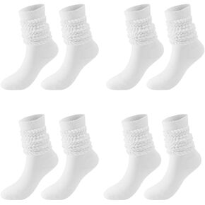 Knee High Slouch Socks - Scrunch Boot Socks for Women Size 5-11 Women Calf Socks Stacked Socks