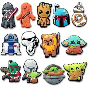Cartoon Hero Shoe Charms for Croc Clogs Sandals Bracelet Wristband Slippers, Cute Shoe Decoration Charms for Party Favor