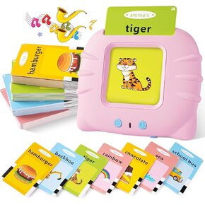 Talking Flash Cards for Toddlers 2 3 4 5 6 Years Speech Therapy Toys Autism Toys Learning Cards Audible Sound Machine with 224 Sight Words Birthday Gifts for Boy Girl