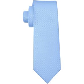 Light Blue Ties for Men, Men's Solid Pure Color Neckties, Formal Blue Tie for Men, Suitable for Business Weddings Interviews Work