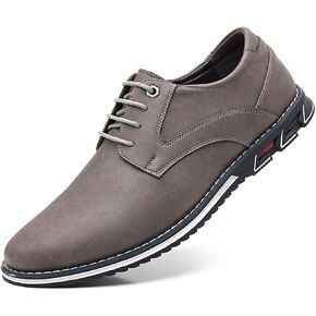 Recyphi Men’s Dress Shoes Casual Oxford Derby Orthopedic Leather Shoes Office Loafers Work Flats
