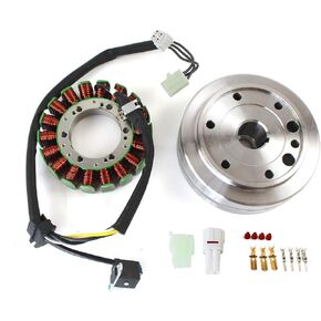 32102-38F00 Flywheel Rotor Kit, Compatible with Arctic Cat 400 ATV Eiger 2002-2007, Automotive Flywheel Stator Kit & Gasket Replacement Part 32101-38F01