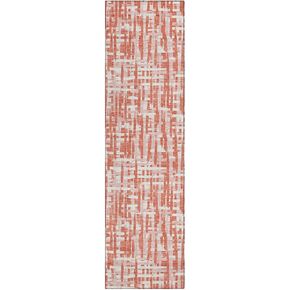Addison Rugs Chantille ACN1060 Orange 2'3" x 7'6" Indoor Outdoor Runner Rug, Machine Washable, Stain Resistant, Easy Clean, Non Shedding, Hallway, Laundry, Patio, Kitchen Rug