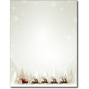 Santa & Reindeer Christmas Paper - 80 Sheets