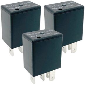 3-Piece 871-1C-C-R1 U01 12VDC Relay with 5-Pin, 35A/20A at 14VDC Suitable for Automotive