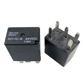 301-1C-S-24VDC Relay 301-1C-S-24VDC 5 PIN, Automotive Relays(2 Pack)
