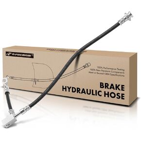 A-Premium Front Driver Brake Hydraulic Hose Compatible with Nissan and Infiniti Models - Titan 2008-2015 2017-2019, Armada 2008-2015 2017, QX56 2008-2010 - Replace# 46211ZV01B