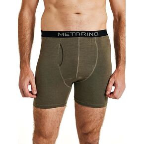 METARINO Merino Wool Mens Underwear Boxer Briefs Soft Comfy Breathable Moisture Wicking Sports Underpants