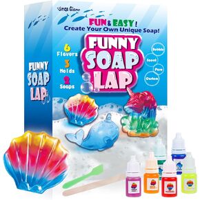 Wings Giant Soap Making Kit for Kids, DIY Unicorn Craft Kit Kids-STEM Science Kits-Make Your Own Soap Kit, Kids Activity Set, Unicorn Birthday Gift for Girls Boys Ages 6 7 8 9 10 11 12