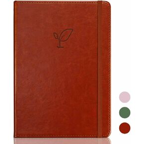 Lined Journal Notebook for Women Men, 256 Pages Hardcover Leather Journals for Writing, Note Taking,5.8"×8.3"-Dark Moss