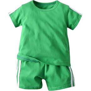 Toddler Boys Girls Clothing Set Zip Cotton Sweatsuits Kids Sports Clothes Outfit Athletic Jacket Outerwear 6M-5Y