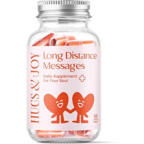 Hugs & Joy Long Distance Messages in a Bottle – 60 Heartfelt Notes to Celebrate Your Love