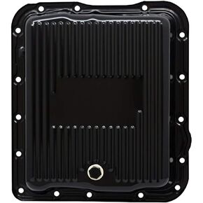 Compatible/Replacement for Chevy/GM 700R4-4L60E-4L65E Steel Transmission Pan - Black EDP