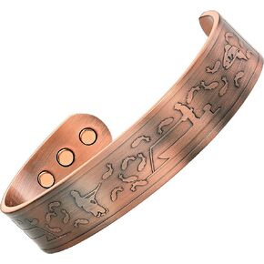 Willis Judd Fishing Fisherman Men's Pure Copper Magnetic Bracelet Bangle