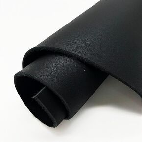 Golderaccess Genuine Leather Squares for Crafts Leather Sheet 12''X12'' Full Grain Leather Sheets for Tooling Craft Sewing,Leather Wallets, Leather Working Arts and Crafts(1.8-2.2mm) Thick (Black)