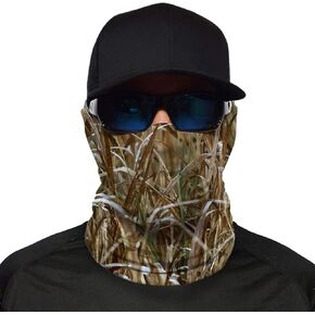 JOHN BOY Hunting Face Guard - UPF 50+ Camoflauge Sport Mask with UV Sun Protection & Moisture Wicking Fabric