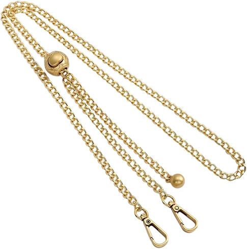 jiesinlov Purse Chain Adjustable Shoulder Strap with Small Metal Ball Replacement Transformation Crossbody Handbag (Silver-T) in Kuwait