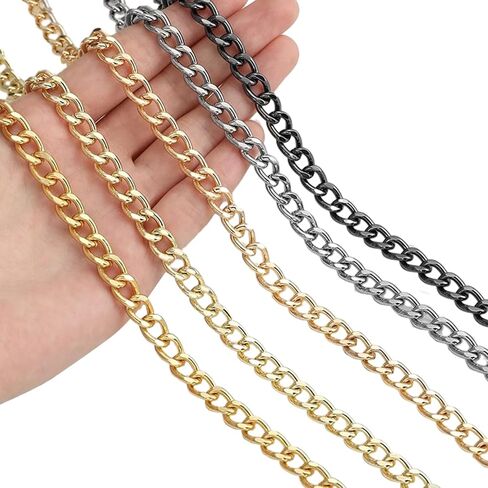 jiesinlov Purse Chain Adjustable Shoulder Strap with Small Metal Ball Replacement Transformation Crossbody Handbag (Silver-T) in Kuwait