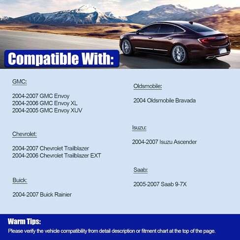 LCWRGS 10 قطع طقم تعليق أمامي متوافق مع 2004-2007 Chevy Trailblazer GMC Envoy XL Buick Rainier Saab 9-7X Isuzu Ascender، أذرع التحكم السفلية والعلوية، مفاصل كروية، قضبان ربط خارجية، قضبان التأثير in Saudi Arabia