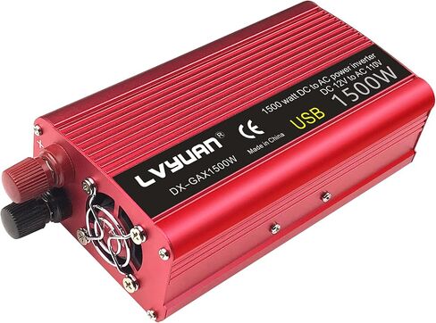 1500w Power Inverters Car Power Inverter Car Inverter 12v to 110v Rv Power Inverter 12v Power Inverter Car Outlet Adapter Car Plug Converter Car Converter Car Charger Converter Power Converters in Kuwait