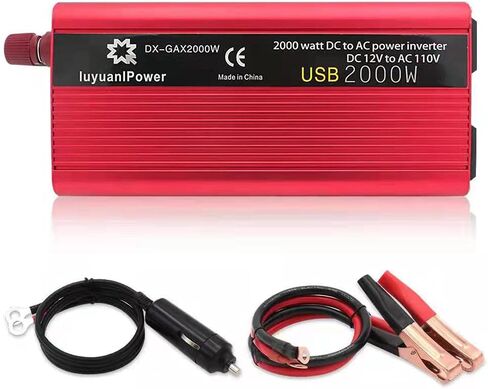 1500w Power Inverters Car Power Inverter Car Inverter 12v to 110v Rv Power Inverter 12v Power Inverter Car Outlet Adapter Car Plug Converter Car Converter Car Charger Converter Power Converters in Kuwait