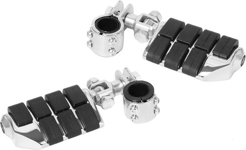 1.25" Short Angled Adjustable Highway Footpegs Crash Bar Foot Rests Universal Fits For Harley Davidson Honda Kawasaki Suzuki Yamaha in Saudi Arabia