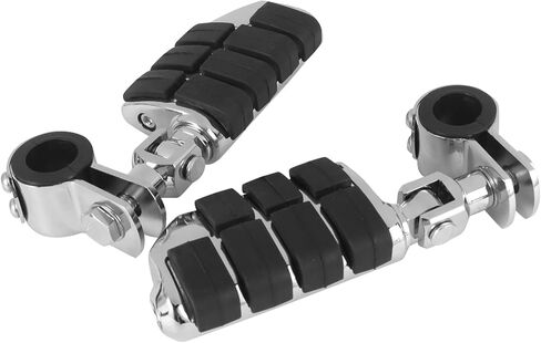 1.25" Short Angled Adjustable Highway Footpegs Crash Bar Foot Rests Universal Fits For Harley Davidson Honda Kawasaki Suzuki Yamaha in Saudi Arabia