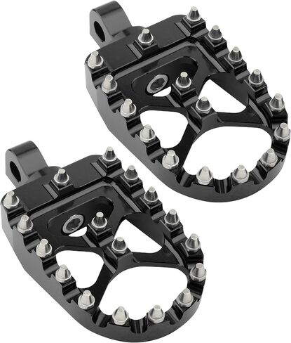 Motorcycle Foot Pegs,CNC Foot Pegs,Motorcycle Pegs,Car Accessories 360° Roating Footpegs Pedals Rests,Wide Foot Pegs,Dirt Bike Foot Pegs,Compatible with Dyna Fatboy Sportster Iron 883 (Black) in Saudi Arabia